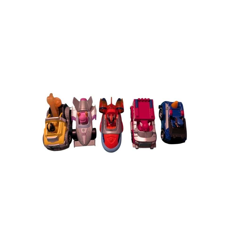5 Die Cast True Metal Paw‎ Patrol Vehicles Cars Lot  Nickelodeon Great Shape!